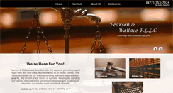 Desktop Screenshot of pearsonwallacelaw.com